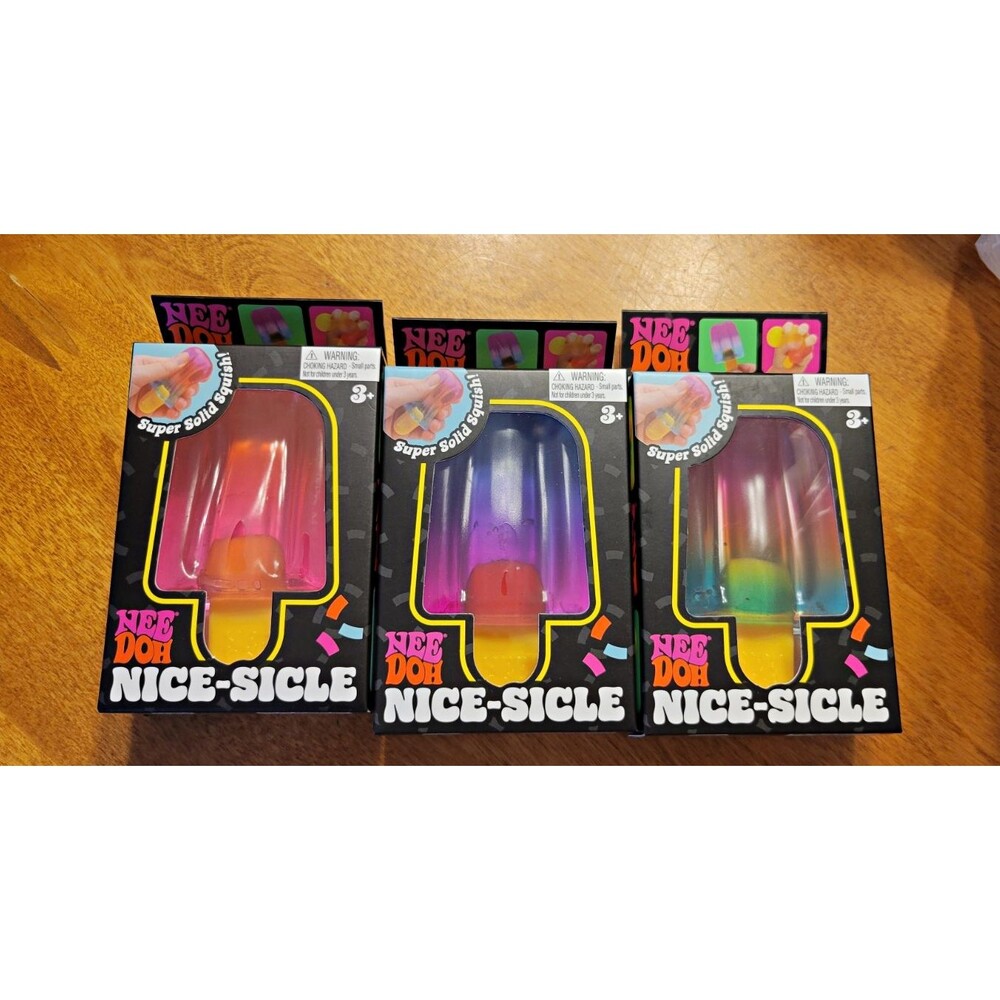 NIB Needoh Nice-Sicle Set Of 3